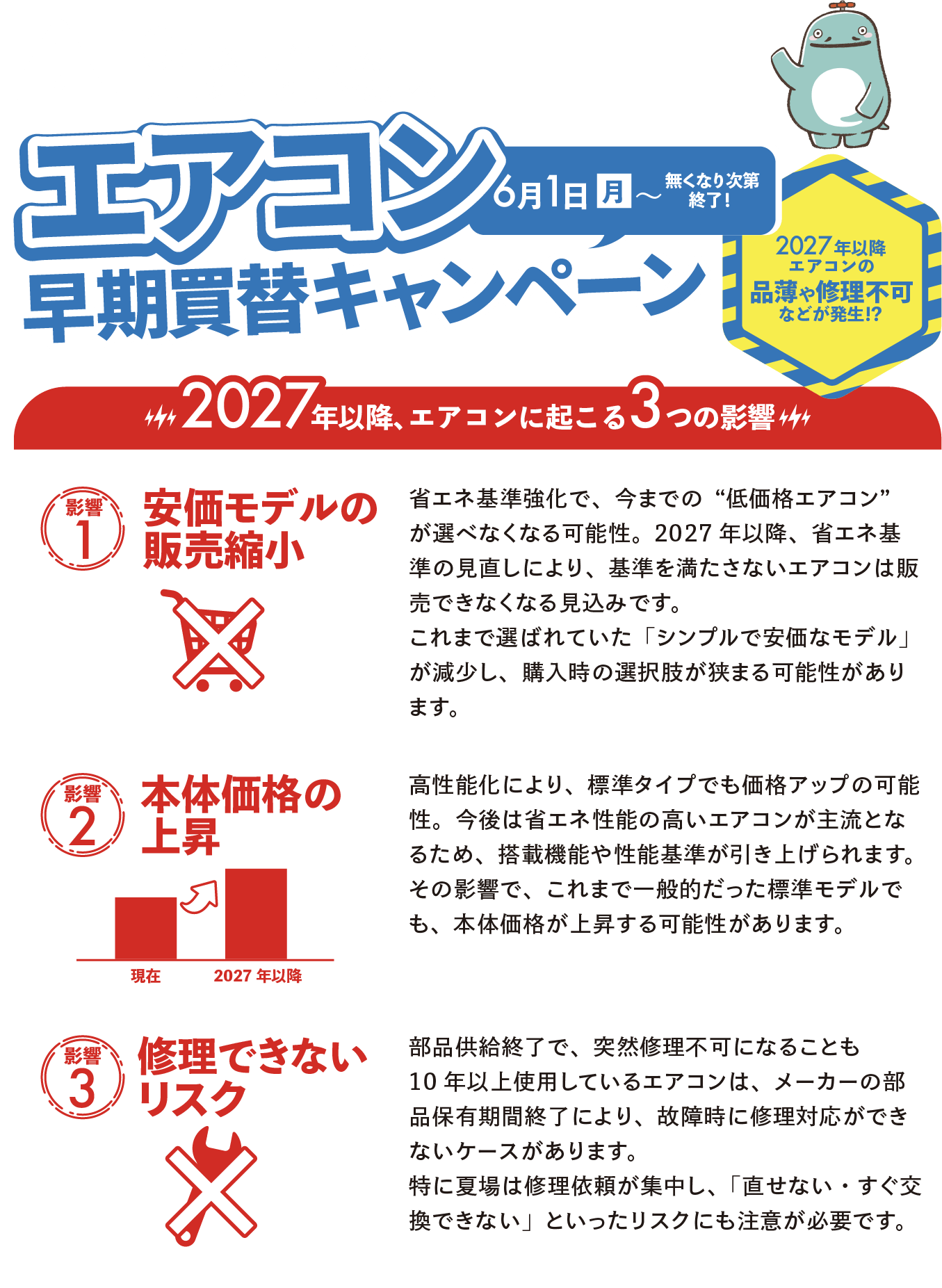 エアコン早期買替キャンペーン